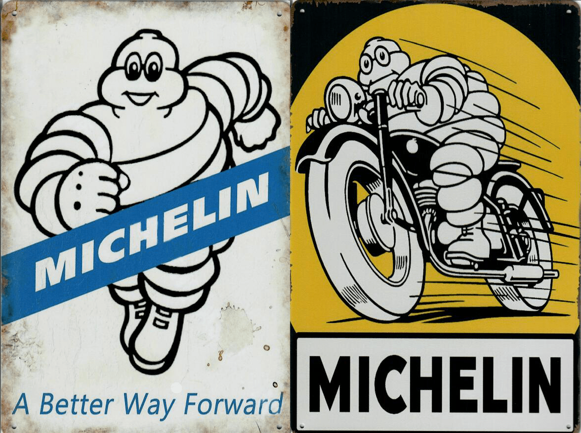 Michelin Man / Bike - Old-Signs.co.uk